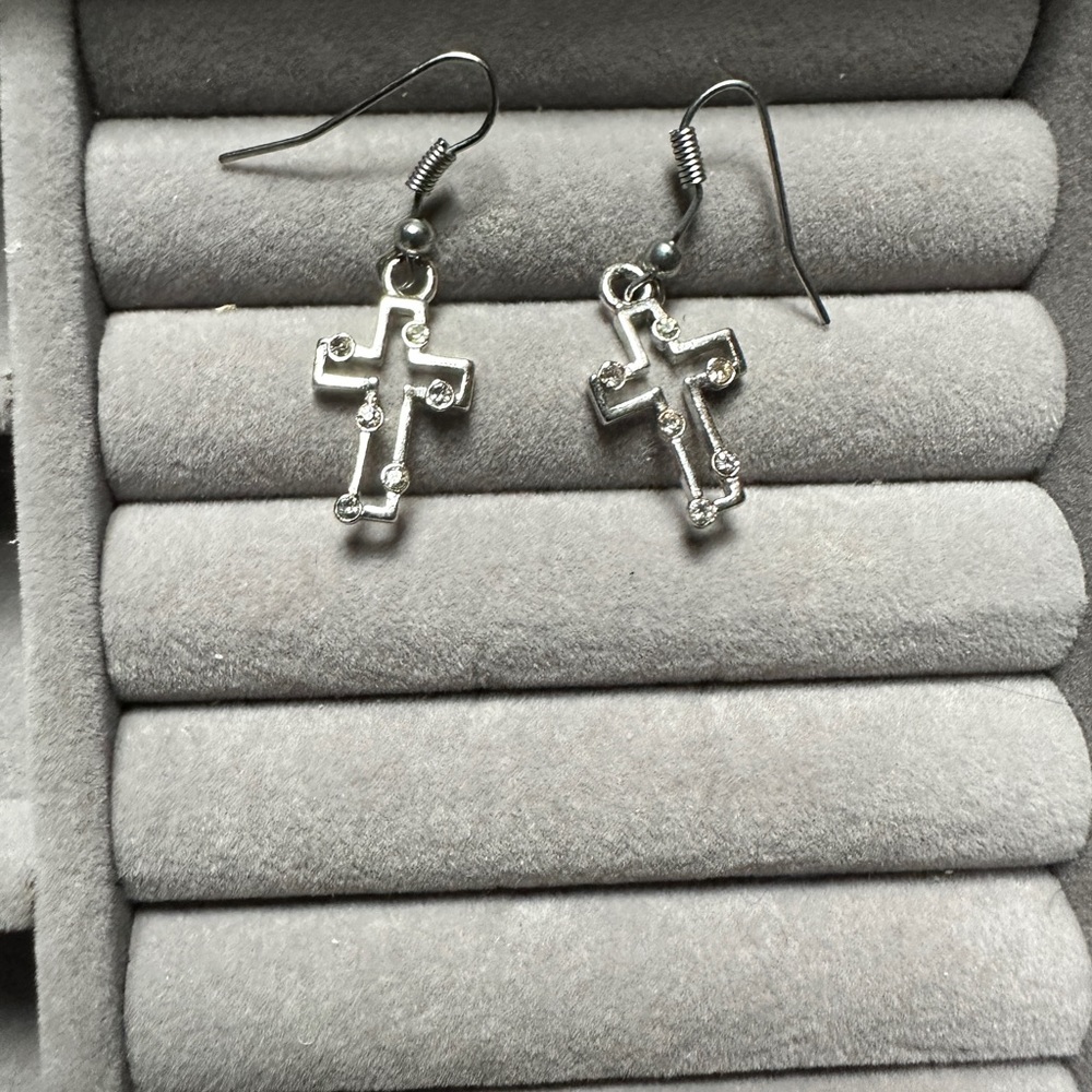 cross earring sets - Picture 3 of 4